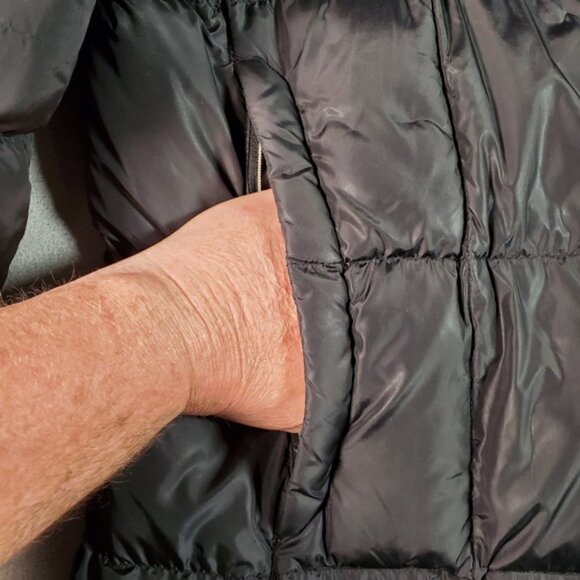 The North Face Down Puffer Jacket Womens L Black 600 Fill Metropolis Mid Length - Picture 5 of 10